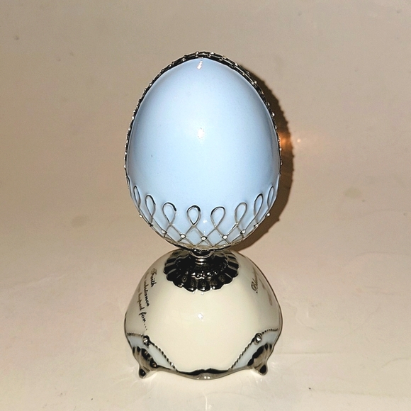 ARDLEIGH ELLIOT EGG MUSIC BOX AMAZING GRACE BLESSINGS OF FAITH ETERNAL EASTER - Picture 5 of 10